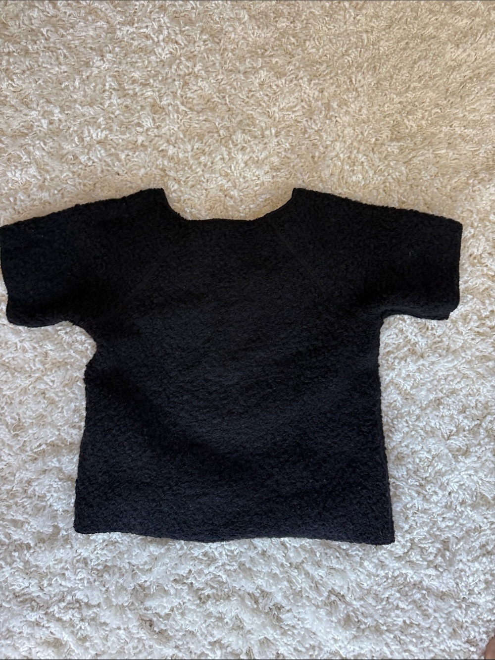 Isabel Marant Black Textured Crewneck Sweater Tee - Picture 4 of 5